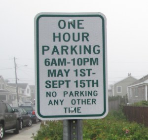 los-parking sign